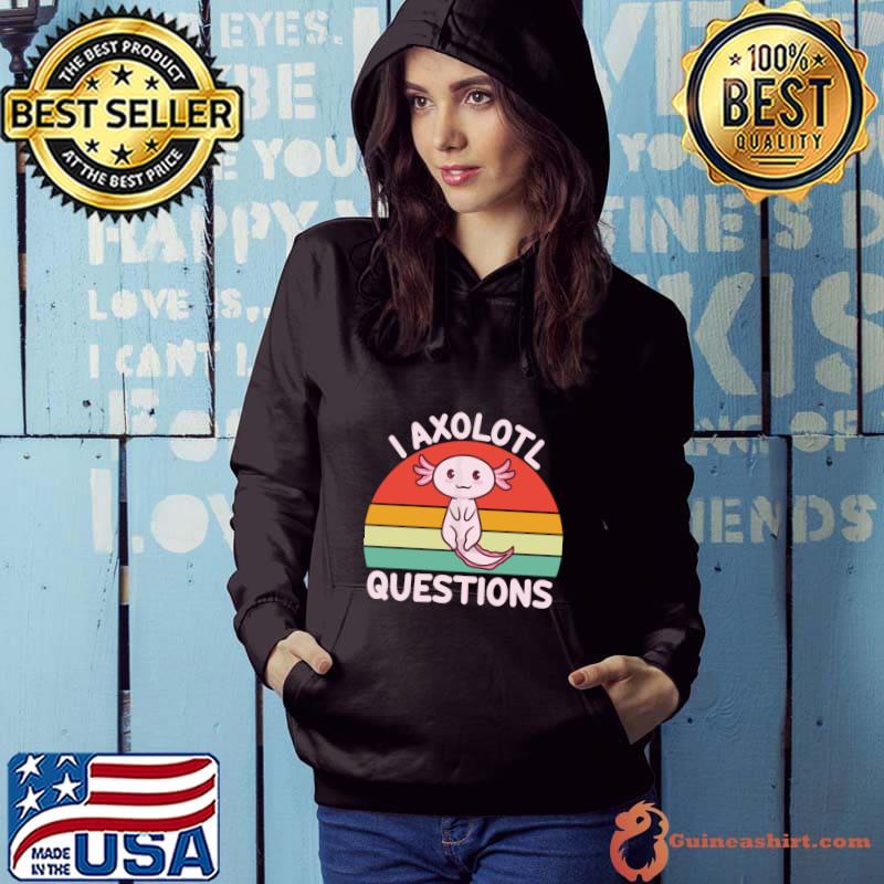 I Axolotl Questions Vintage Sunset T-Shirt