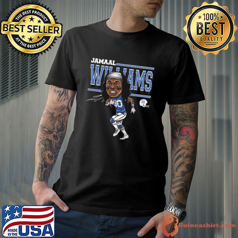 Jamaal Williams American football running back Signature Cartoon T-Shirt Unisex