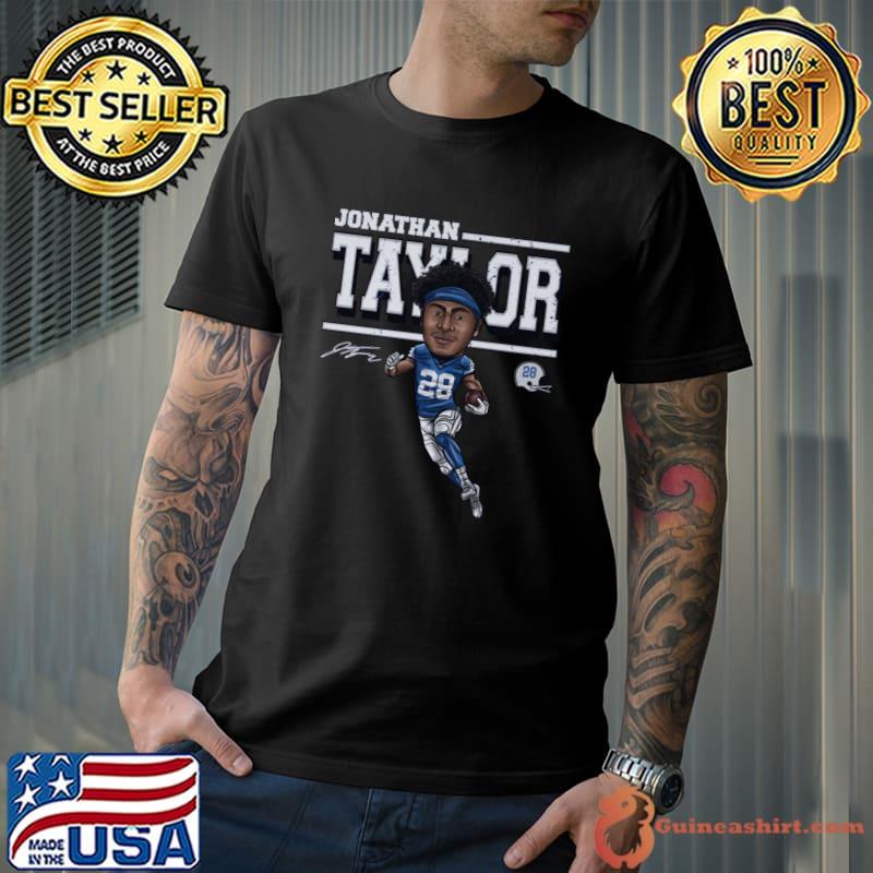 Jonathan Taylor an American football running back Signature Indianapolis Cartoon T-Shirt Unisex