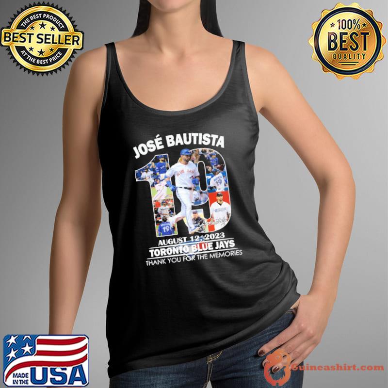 Jose Bautista August 2023 Thank You For The Memories Shirt 