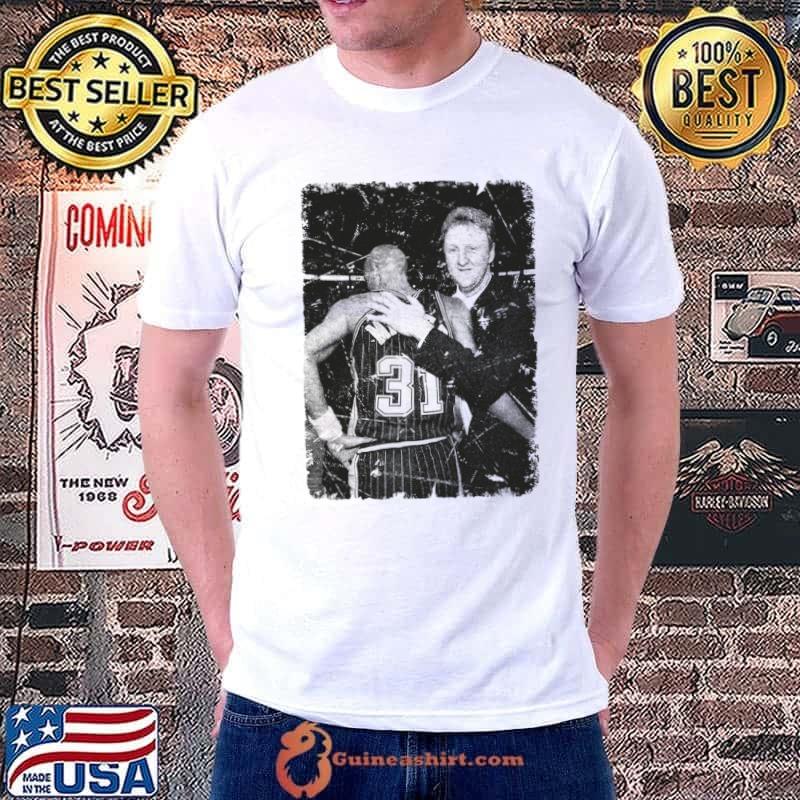 Larry Bird and Reggie Miller A Great and Underrated Coach and Player Basketball T-Shirt