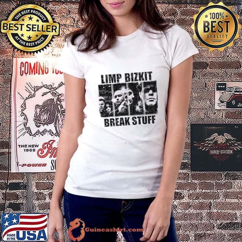 Limp Bizkit Break Stuff Rap Rock American T-Shirt Ladiestee