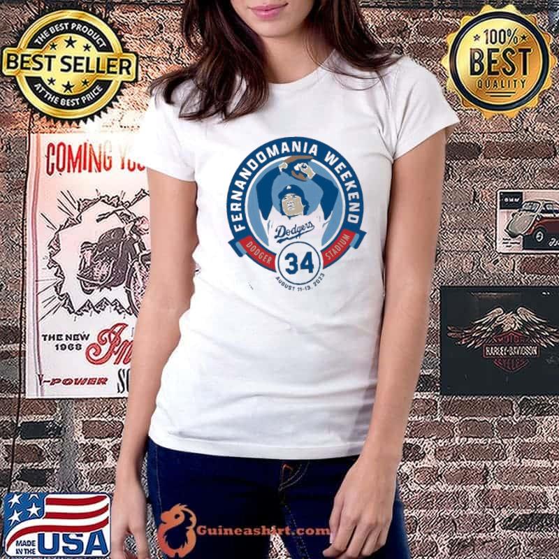 Los Angeles Dodgers Fernandomania Weekend Dodger Stadium 34 Shirt Ladiestee