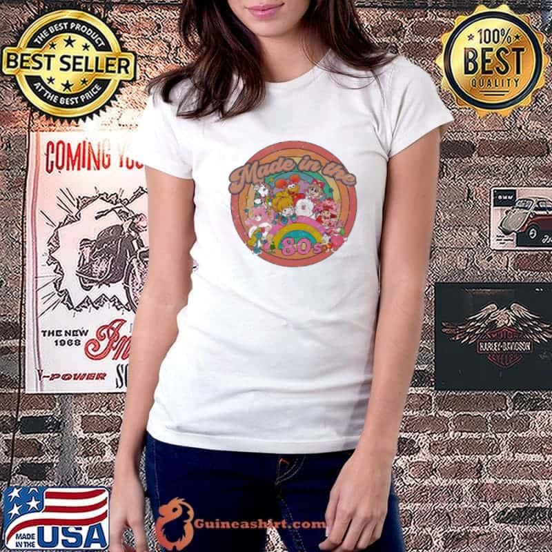 Made In The 80s Retro Character Cartoon Strawberry Shirt Ladiestee