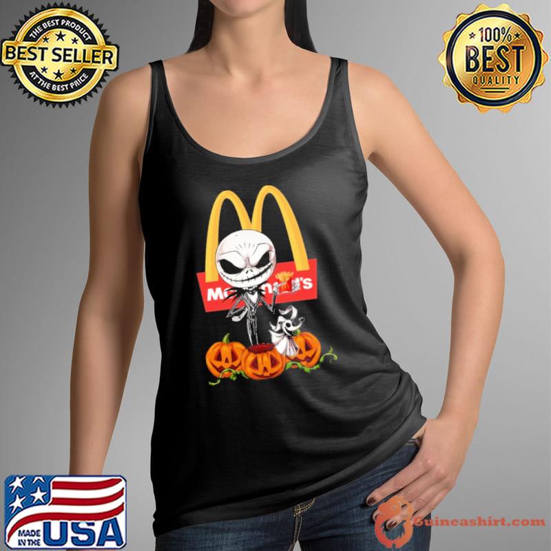 McDonald's symbol pumpkin jack skellington halloween shirt