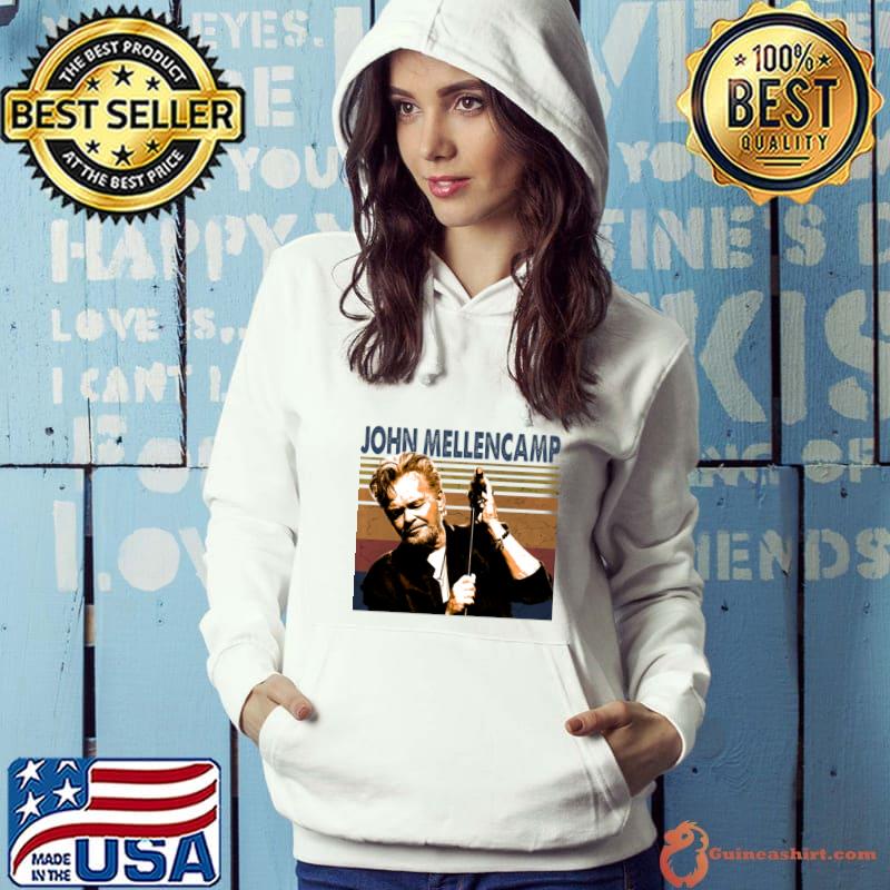 Melodic Grit John Mellencamp Singer An American Vintage T-Shirt Hoodie