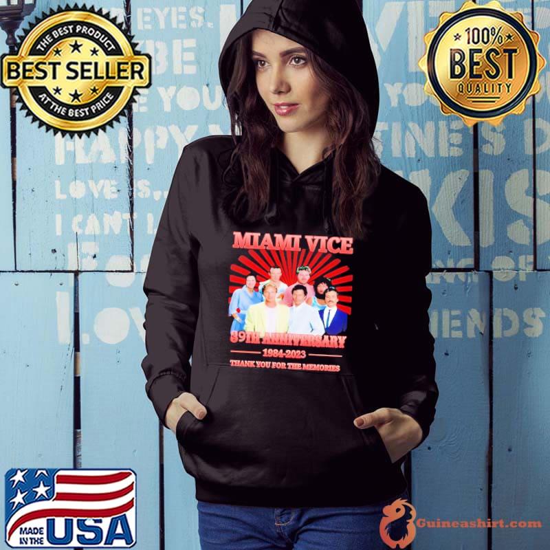 Miami vice 39th anniversary 1984 2023 thank you for the memories shirt