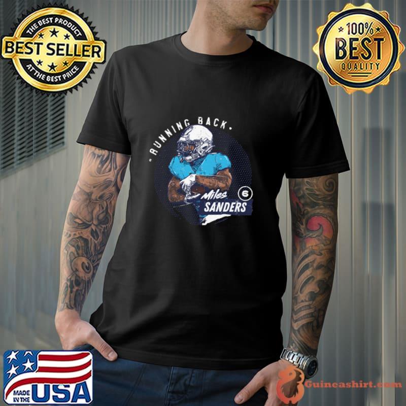 Miles Sanders Carolina Dots Running Back Football T-Shirt Unisex