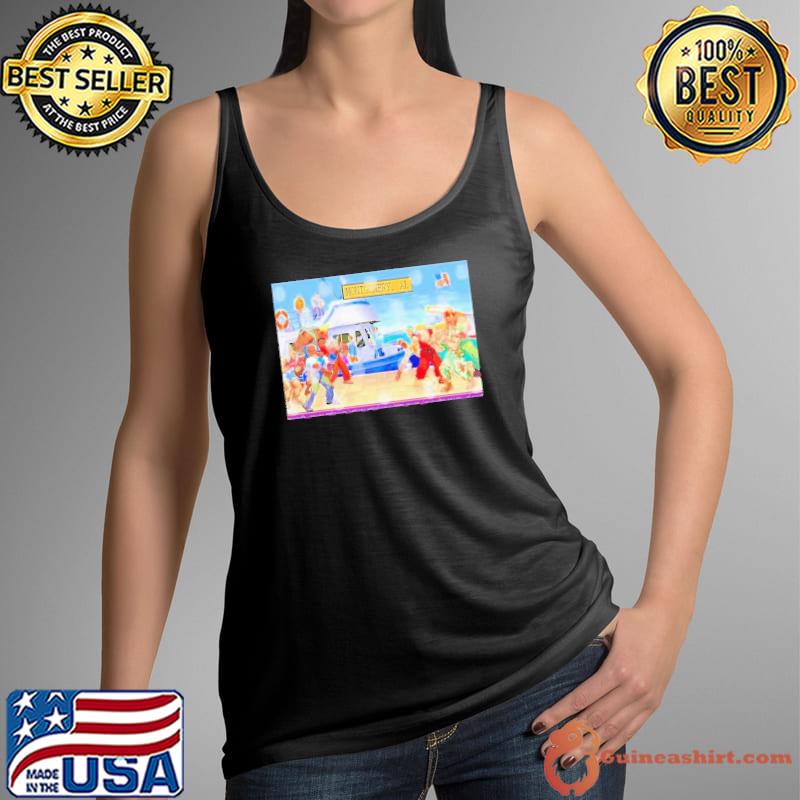 Montgomery Riverfront Brawl x Street Fighter video game characters s Tank Top