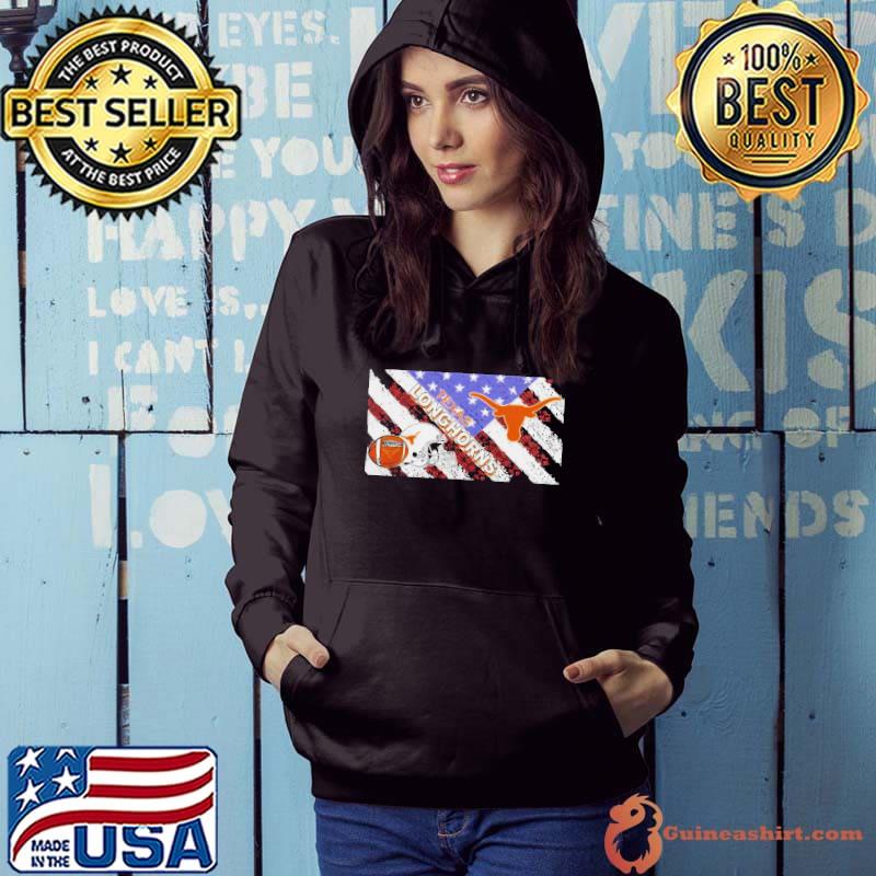 NCAA Texas Longhorns Helmet Flag American Shirt Hoodie