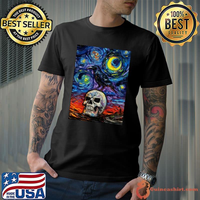 Nevermore Skull 2023 Stary Night Shirt