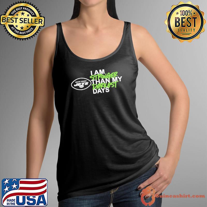 NFL New York Jets I Am Stronger Than My Darkest Days Shirt Tank Top