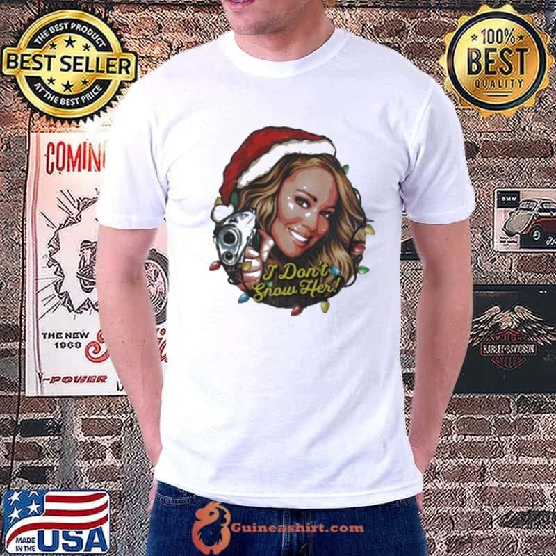 Nordacious I Don’t Snow Her Hat Santa lights Xmas Shirt