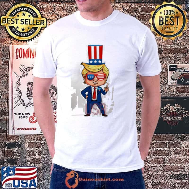 Oncle Sam Trump Happy Fourth Of July Trump Shirt