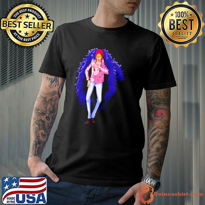 One Piece Purple Design Corazon shirt