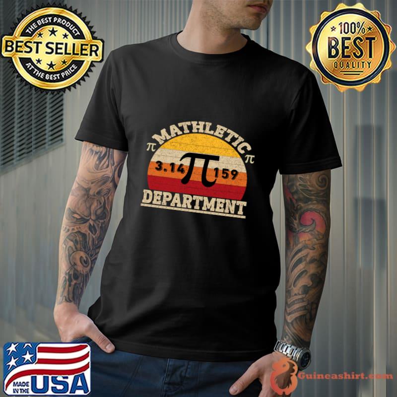 Pi Day Mathletic Department 3.14159 Vintage T-Shirt Unisex