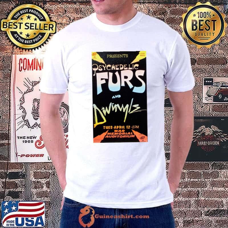 Present Psychedelic Furs And Dwinyls War Memorial Auditorium Concert T-Shirt