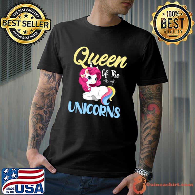 Queen of The Unicorn Cute T-Shirt Unisex