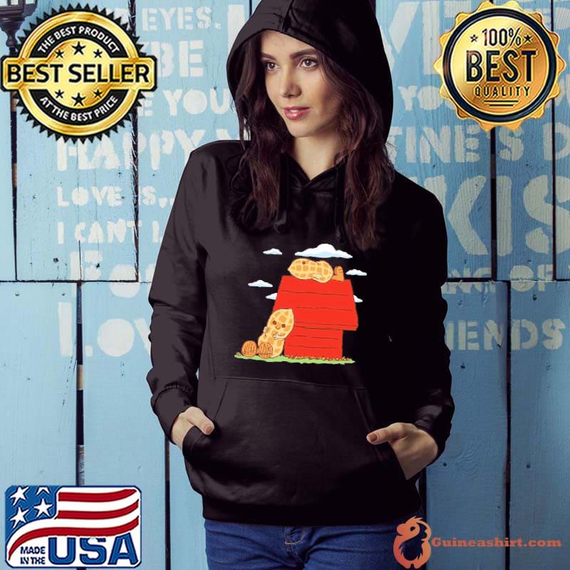Real Peanut Cartoon House Red shirt