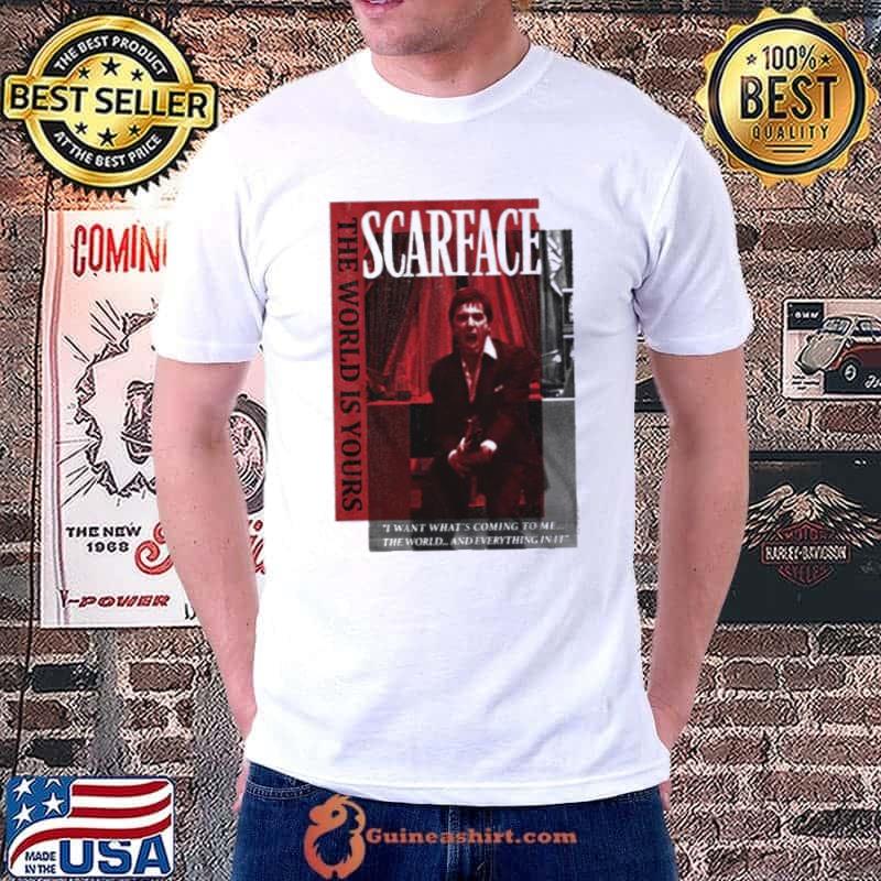 Scarface Merch Tony Montana THe World Is Young Shirt