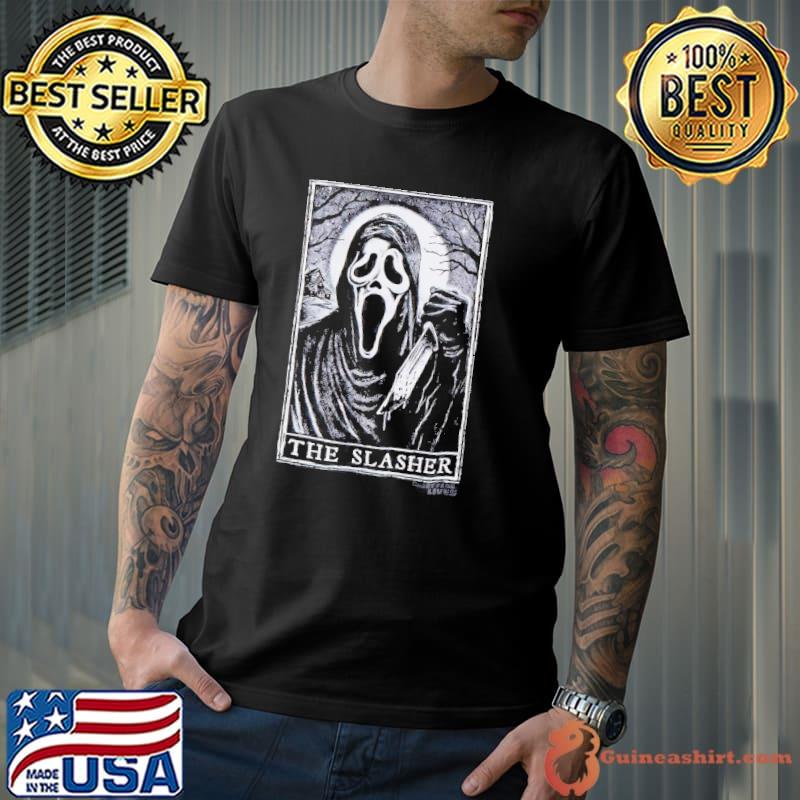 Scream Ghost Face The Slasher Tarot Card Shirt