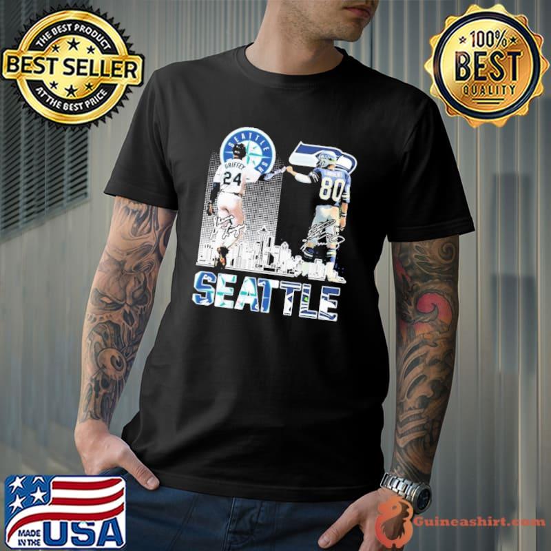 Hersmiles.co on X: Ken Griffey Jr And Steve Largent Seattle City  Signatures Shirt Get it here:  This is the Official Ken  Griffey Jr And Steve Largent Seattle City Signatures Shirt hoodie