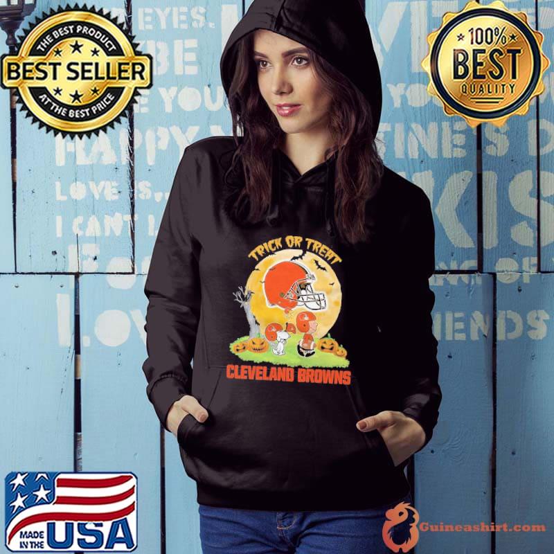 Snoopy Trick Or Treat Halloween Cleveland Browns shirt, hoodie, sweater,  long sleeve and tank top