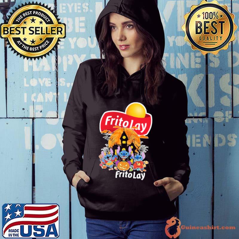 Stitch pumpkin blood moon Frito lay logo halloween shirt