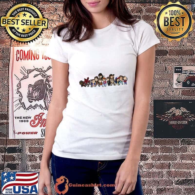 Stranger Things Cartoon Movie 2023 T-Shirt Ladiestee
