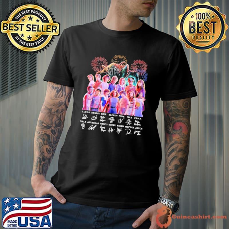 Stranger Things fireworks all character signature s Unisex
