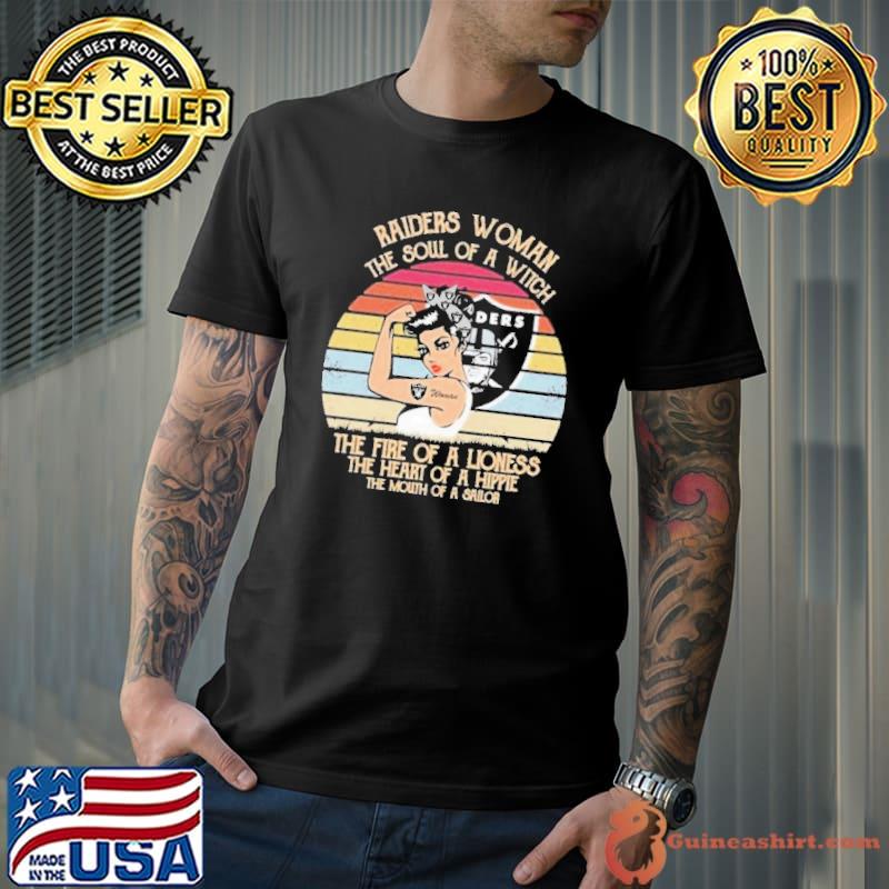 Strong Girls Las Vegas Raiders Woman The Soul Of A Witch Vintage shirt