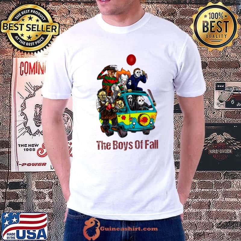 The Boys Of Fall Horor Movie Skull Symphony Immerse Yourself in Halloween Melodies T-Shirt