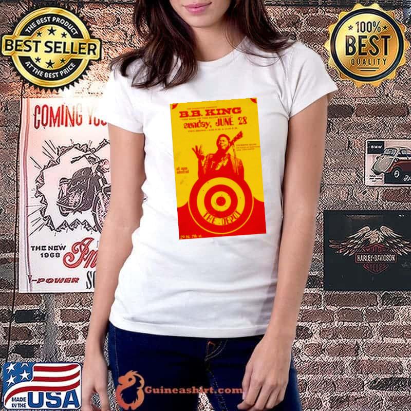 The Committee Prements The King Of The Blues Himself BB King Concert T-Shirt Ladiestee