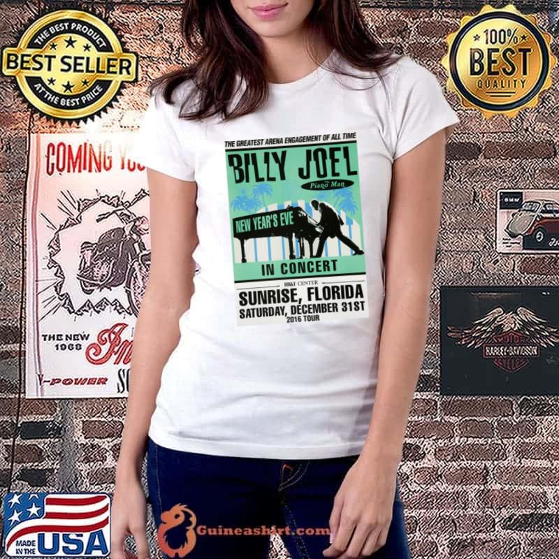 The Greatest Arena Engagement of All Time 2016 Billy Joel Concert Tour T-Shirt Ladiestee
