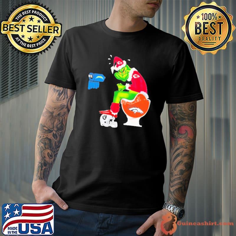 Nice The Grinch Chicago Bears Shit On Toilet Green Bay Packers Christmas  Shirt - Thefirsttees