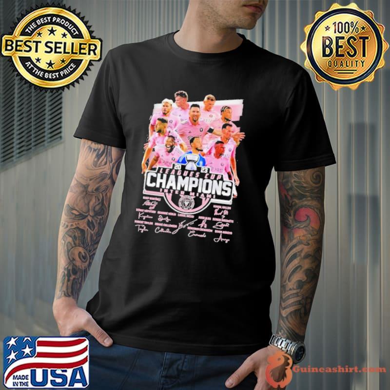Top inter Miami CF Team 2023 Leagues Cup Champions Shirt Unisex