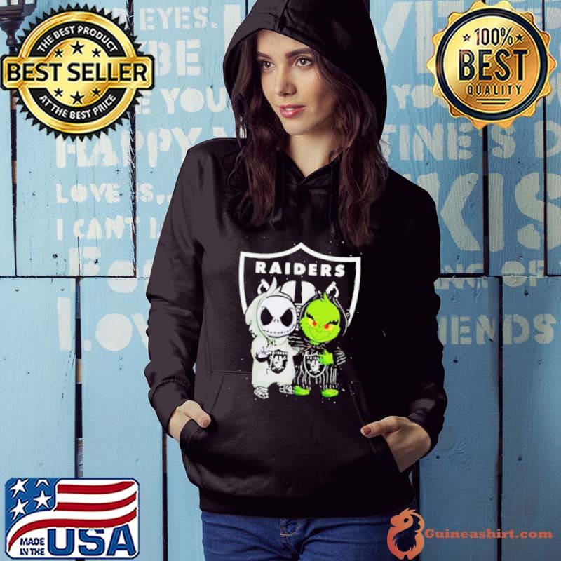 Top raiders JAck Skellington And Grinch Halloween Shirt Hoodie