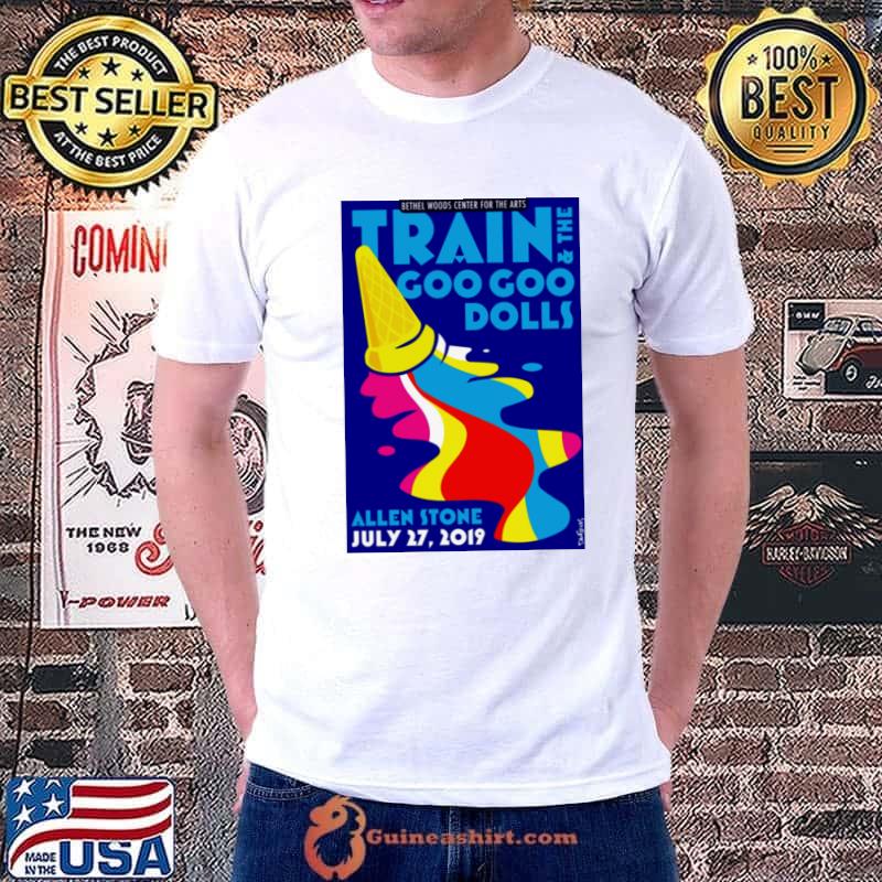 Train The Goo Goo Dolls Concert Allen Stone July 27 2019 Bethel Woods Center For The Arts T-Shirt