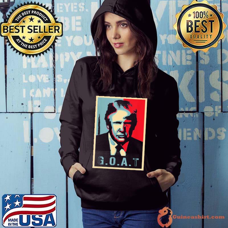 Trump GOAT Poster USA Flag Colors Election 2024 Republican T-ShirtTrump GOAT Poster USA Flag Colors Election 2024 Republican Shirt