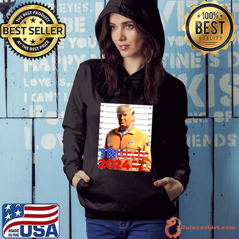 Trump MugShot 2024 American Flag President T-Shirt Hoodie