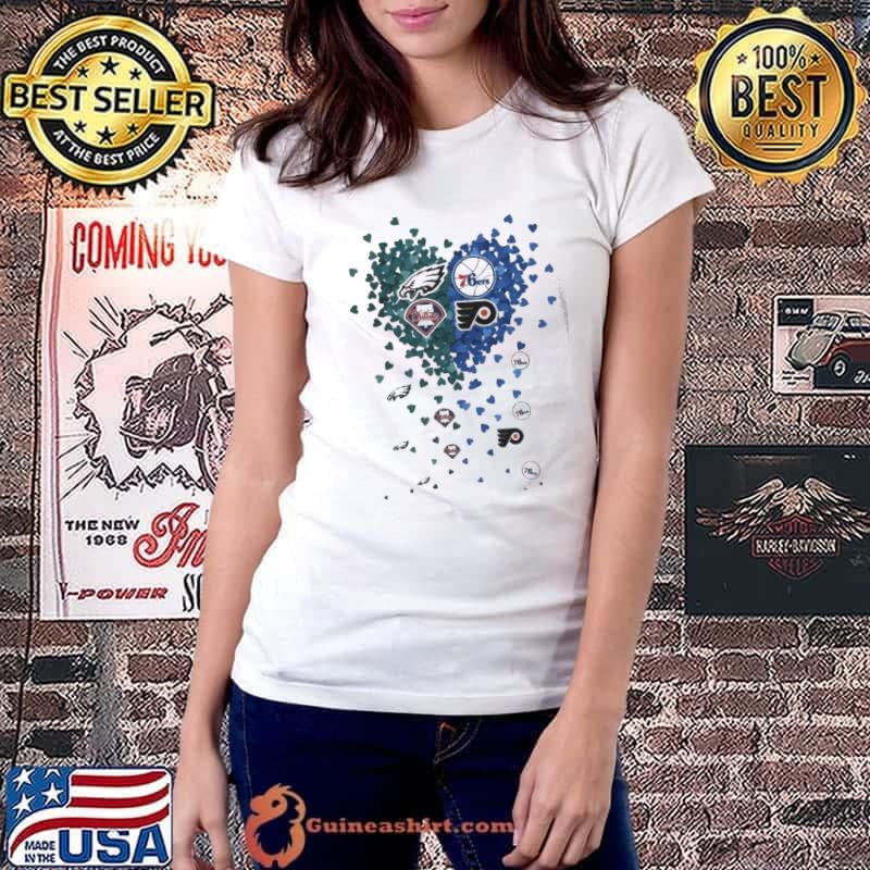 Unique Philadelphia City Heart Shape 2023 Shirt Ladiestee