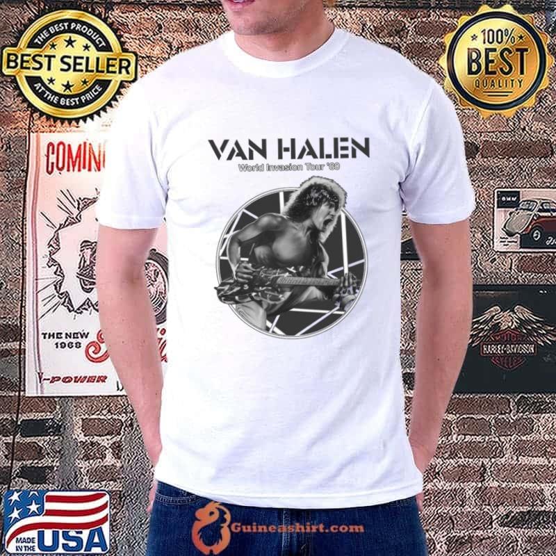 Van halen world invasion tour 1980 play guitar T-Shirt