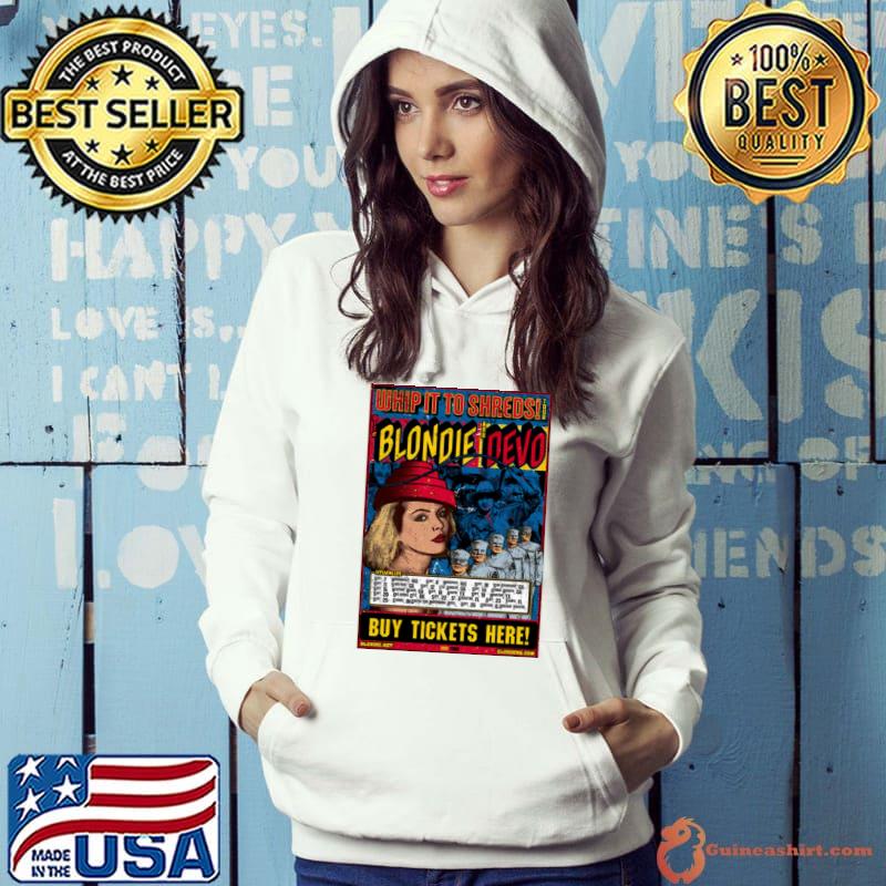 Whip It To Shreds Blonde And Devo Buy Tickets Here Concert T-Shirt Hoodie