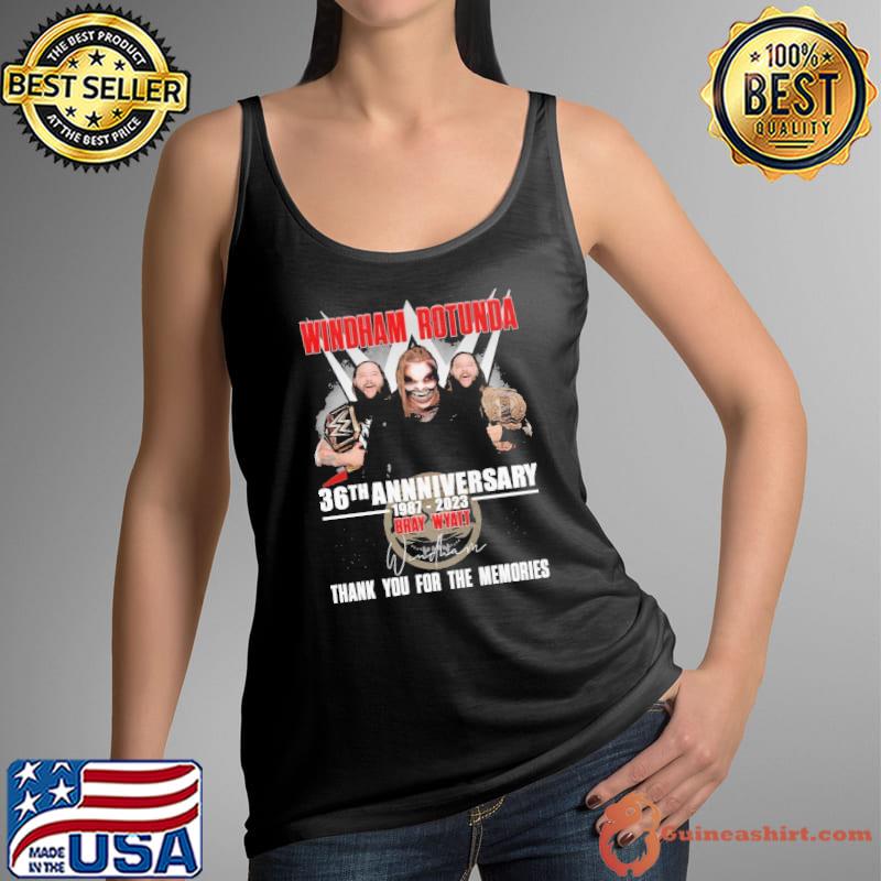 Windham Rotunda 36th anniversary 1987 2023 Bray Wyatt thank you for the memories signature shirt