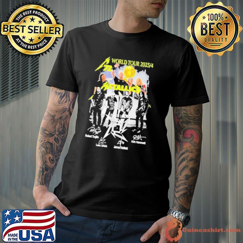 World Tour 2023 4 Metallica Since 1981 Signature Shirt