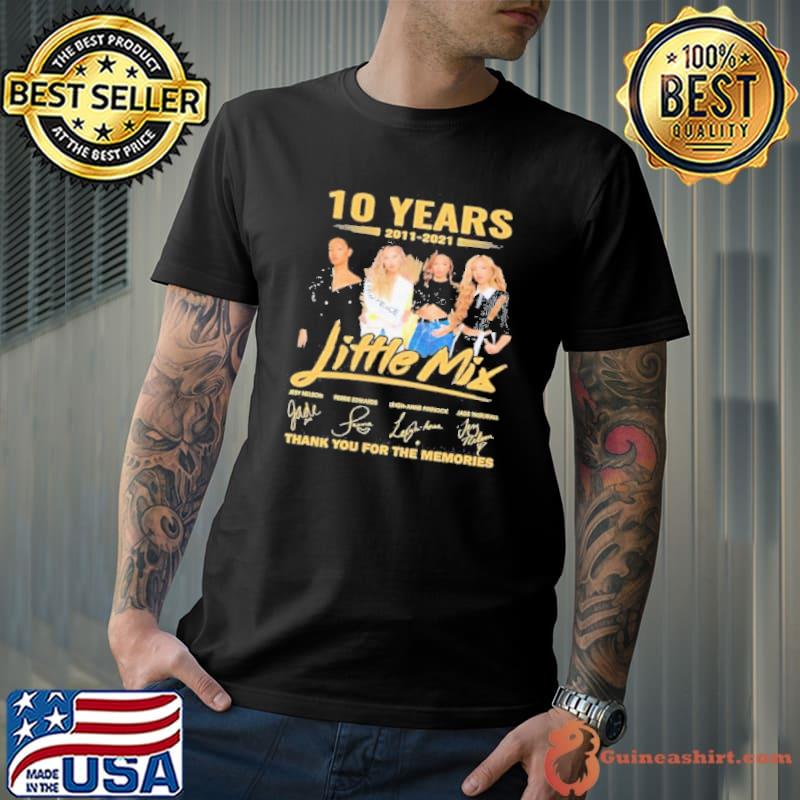 10 Years 2011-2021 Little Mix Signature Thank You For The Memories Shirt