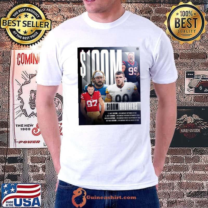 100m Brothers Nfl T Shirt