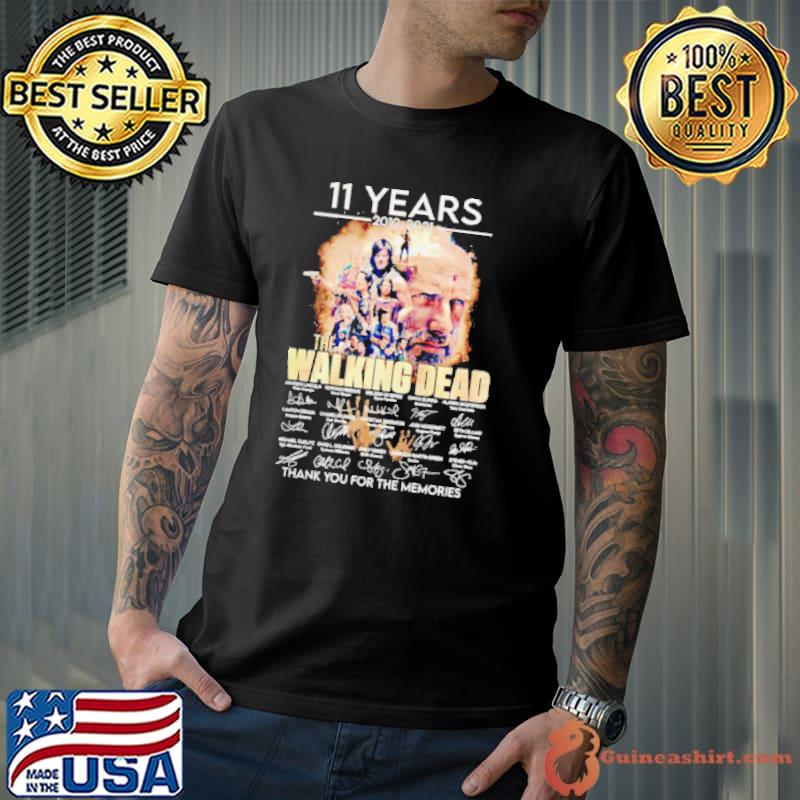 11 years 2010 2021 The Walking Dead thank you for the memories shirt