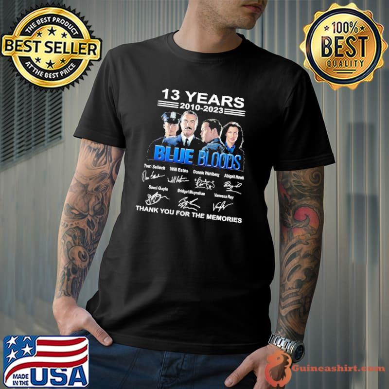 13 years 2010 2023 Blue Bloods thank you for the memories signature shirt