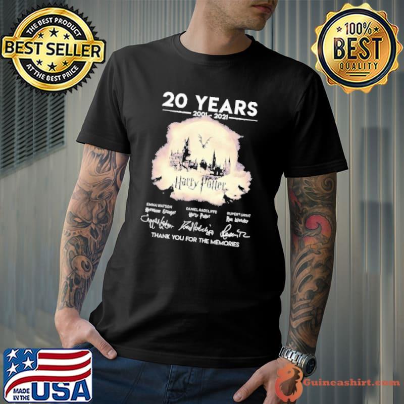 20 Years 2001 2021 Harry Potter Thank You For The Memories Shirt